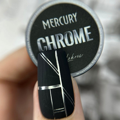Гель-краска жидкий металл Mercury Chrome Lakres 5 мл