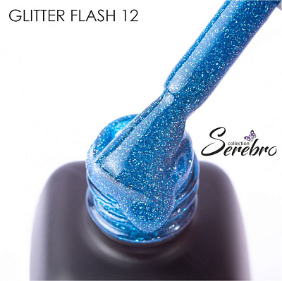 Гель-лак Serebro Glitter Flash №12 11 мл