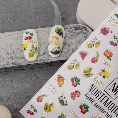Наклейки Combi Metallic NogteModa №102