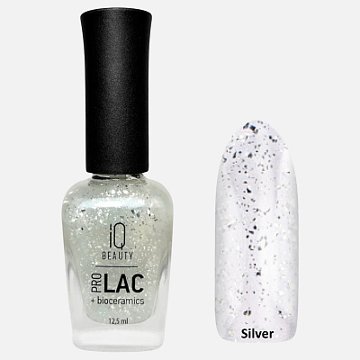 Финишное покрытие для лака IQ Beauty глянцевое Potal top glossy Silver 12,5 мл