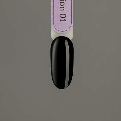 Гель-лак Monami Pedicure collection 01 черный, 8 мл