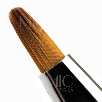 Кисть для лепки Mio Nails №2 овал K4 синтетическая двусторонняя 6 мм