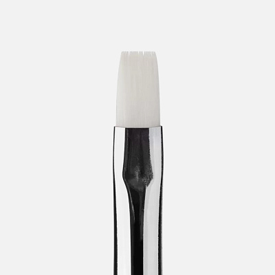 Кисть для геля ruNail Gel 6GMF №6 0195 искусственный ворс в тубе с колпачком