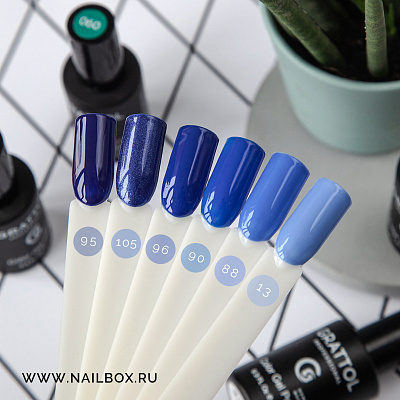 Гель-лак Grattol GTC088 Azure, 9 мл