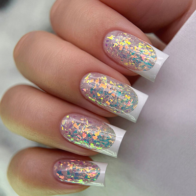 Гель для наращивания Monami голографический Crystal Gel №01 15 г