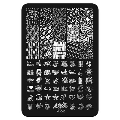 Пластина для стемпинга Klio professional XL-043