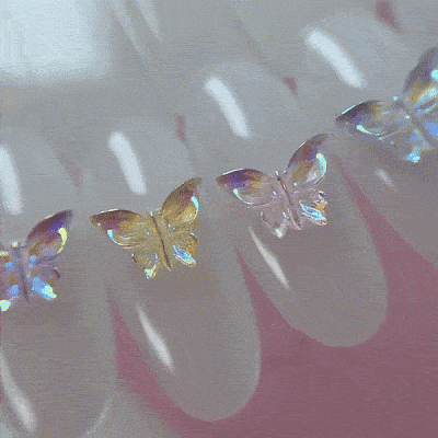 Фигурки объемные Бабочки №1813 Zoo Nail Art 10 шт.