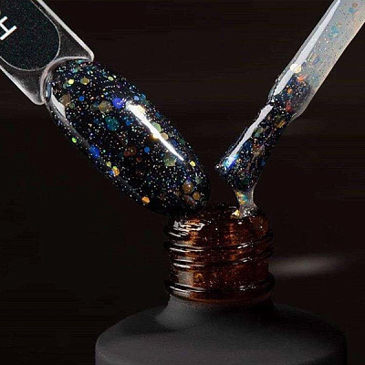 Топ для гель-лака Супер блеск с блестками Super Shine top CRUSH Monami, 15 мл