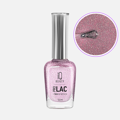 Лак для ногтей IQ Beauty №119 укрепляющий с биокерамикой 12,5 мл