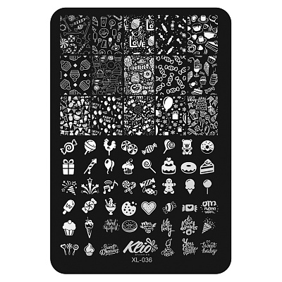 Пластина для стемпинга Klio professional XL-036