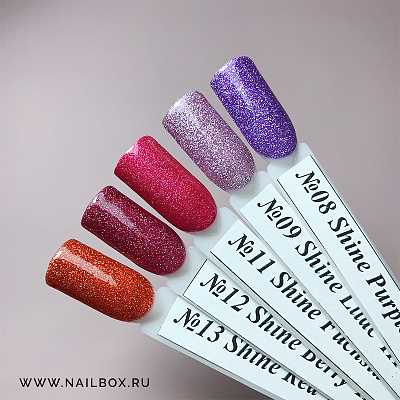 Гель-лак HIT Блестящая коллекция №01 (Shine White), 9 мл