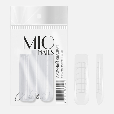 Формы верхние Mio Nails «Арочный квадрат» 12 шт