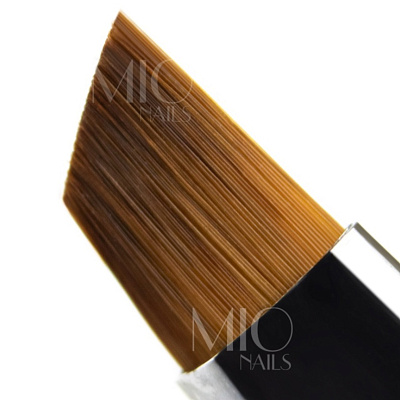 Кисть плоская скошенная Mio Nails K6 синтетическая двусторонняя 4 мм