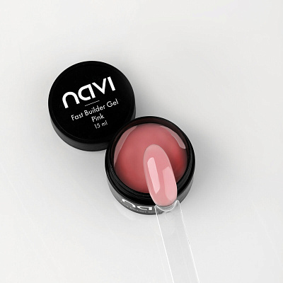 Моделирующий гель NAVI Fast Builder Gel Pink 15 мл
