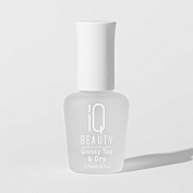 Зеркальное защитное покрытие и сушка Glossy Top & Dry IQ Beauty 12,5 мл