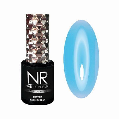 Каучуковая камуфлирующая база для гель-лака Cover Base Rubber Nail Republic Candy №065 BK65, 10 мл