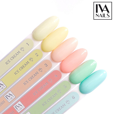 Гель-лак IVA NAILS Ice Cream №07, 8 мл