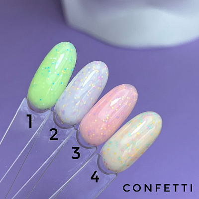 Камуфлирующая база Color Base Confetti ToFi №004 10 мл