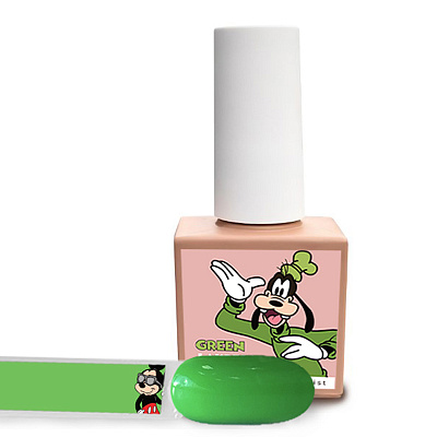 Гель-лак Lakres Mikki Mouse Green, 10 мл❗️ВНИМАНИЕ❗️СРОК ГОДНОСТИ 06.2026