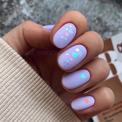 Камифубуки радужные Zoo Nail Art №1197 звездочки-сердечки микс, 1 г
