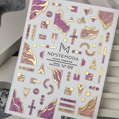 Наклейки Combi Metallic NogteModa №129