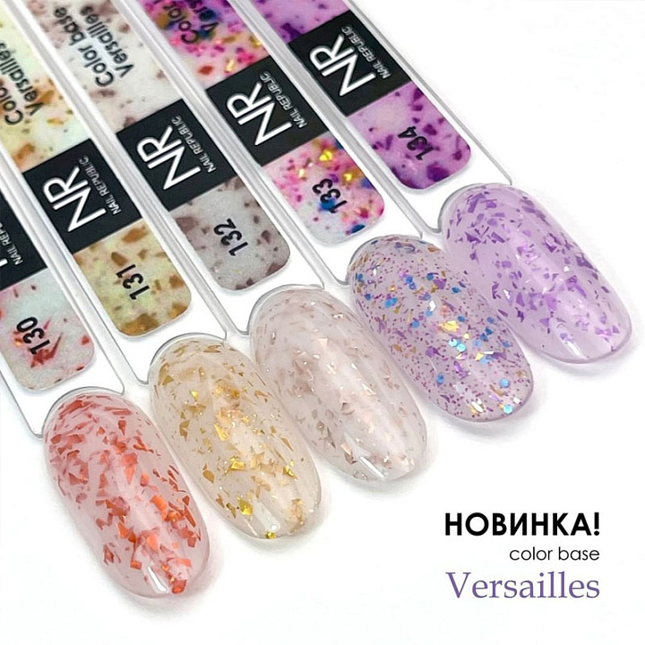 Каучуковая камуфлирующая база для гель-лака Cover Base Rubber Nail Republic Versailles №131 BK131, 10 мл