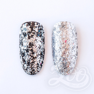 Хлопья Юки Zoo Nail Art, №1184 (серебро)