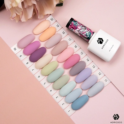 Гель-лак ADRICOCO Flora №19 пышный пион 8 мл