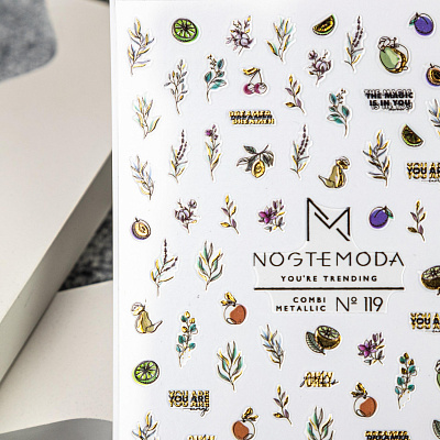 Наклейки Combi Metallic NogteModa №119