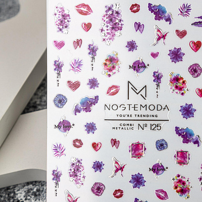 Наклейки Combi Metallic NogteModa №125