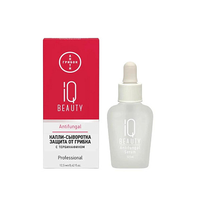 Сыворотка для защиты от грибка для ногтей и кожи, с тербинафином Antifungal serum IQ Beauty 12,5 мл