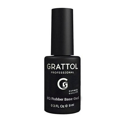Каучуковая база Grattol IQ Rubber Base Gel (GTIQB1), 9 мл