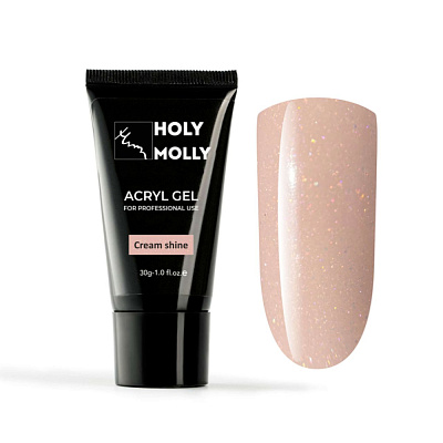 Акригель Holy Molly Cream Shine 30 г ❗️ВНИМАНИЕ❗️СРОК ГОДНОСТИ 03.05.2026