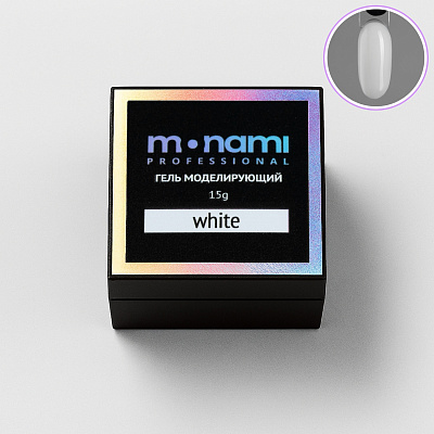 Гель для наращивания и укрепления Monami Gel White 15 г