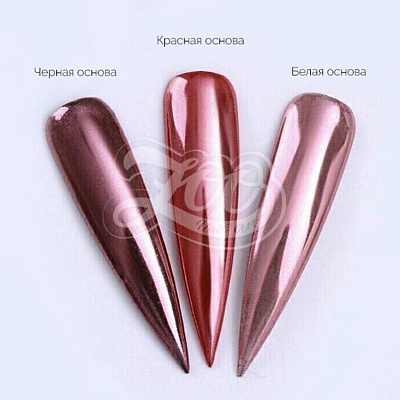 Пигмент для втирки розовое золото 1192, Zoo Nail Art 0.2 г