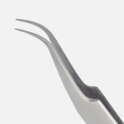 Пинцет «игла» изогнутый Silver Star AT 997