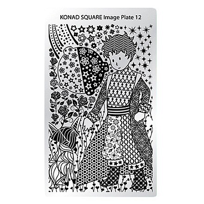 Пластина для стемпинга Konad Square Image Plate 12