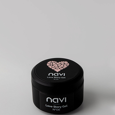 Моделирующий гель NAVI с блестками Love Story Gel 06 15 мл