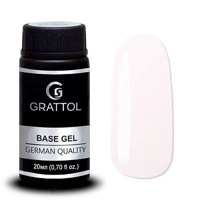 Камуфлирующая каучуковая Rubber-база для гель-лака Grattol Milky Base Camouflage 1-20 (GTBC120), 20 мл