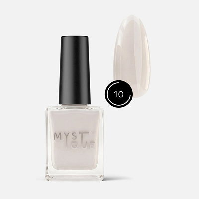 Лак для ногтей Mystique «Кокос» #10 укрепляющий с витамином E 15 мл
