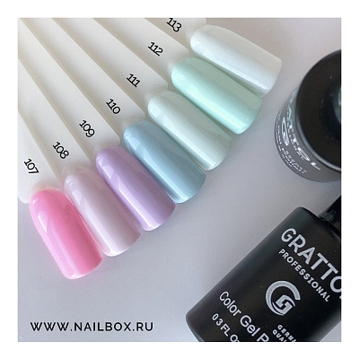 Гель-лак Grattol GTC113 Powder Blue, 9 мл