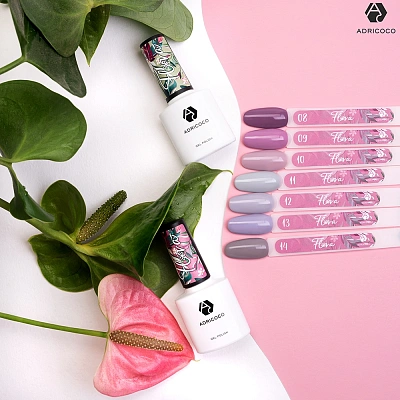 Гель-лак ADRICOCO Flora №08 королевская орхидея 8 мл