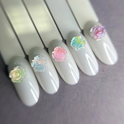 Фигурки объемные Цветочки №1844 Zoo Nail Art 10 шт.