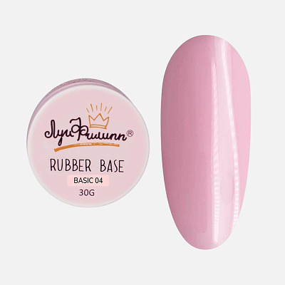 Камуфлирующая каучуковая база для гель-лака Rubber Base Луи Филипп Basic №04 30 г