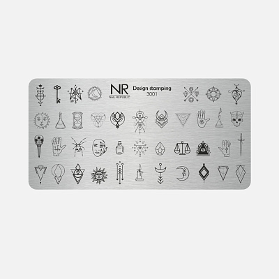 Пластина для стемпинга Nail Republic №3001 Alchemy