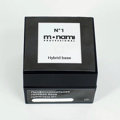 Камуфлирующая база для гель-лака Monami Hybrid Base №01 прозрачная 15 г