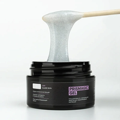Гель моделирующий светоотражающий RockNail Prismagic Gel GM01 Glass Skin 15 мл