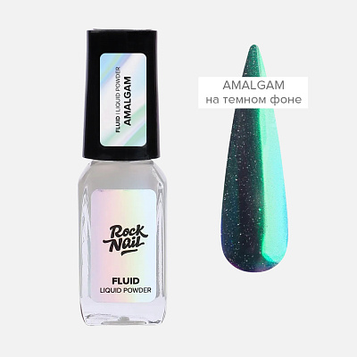Жидкая втирка Зеркальный флюид RockNail FLUID Amalgam 3 мл