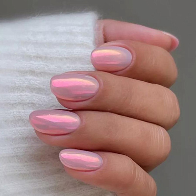 Топ для гель-лака с эффектом втирки розовый Riviere Pink Lovely 7 мл