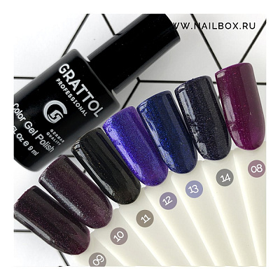 Гель-лак OPAL Grattol №01 арт. GTOP01, 9 мл